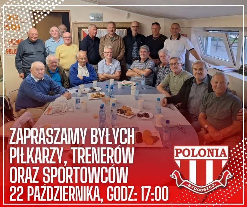 JUŻ DZIŚ! kolejne spotkanie byłych trenerów, działaczy oraz zawodników wszystkich sekcji Polonii Bydgoszcz ☕🍪 Do…