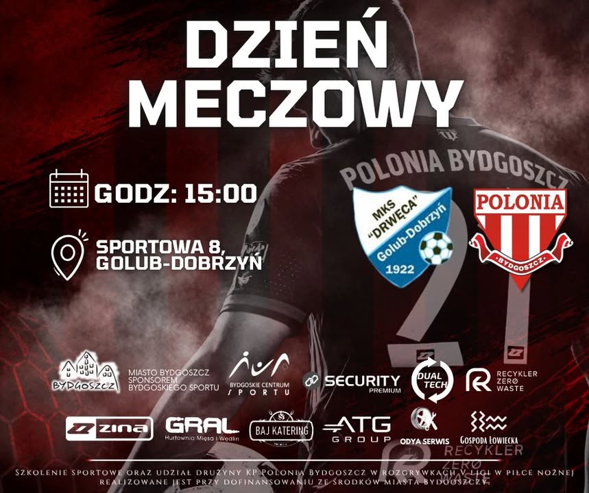 ⚪🔴 DZIEŃ MECZOWY ⚪🔴 🆚 Drwęca Golub-Dobrzyń 🗓️ 24.10.2026 ⏰ 15:00 🏟️ ul. Sportowa 8…