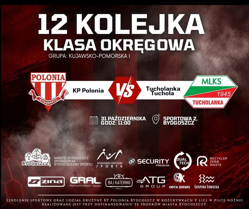 W najbliższy weekend odbędzie się 1️⃣2️⃣ kolejka rozgrywek klasy okręgowej w sezonie 2026/2027. W ostatni…